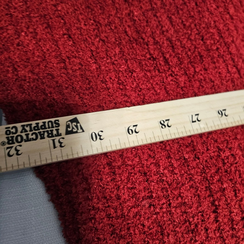 Maurice's Cozy Cable‎ Knit Chenille Cardigan Open Front Red Womens 2X - Picture 4 of 10